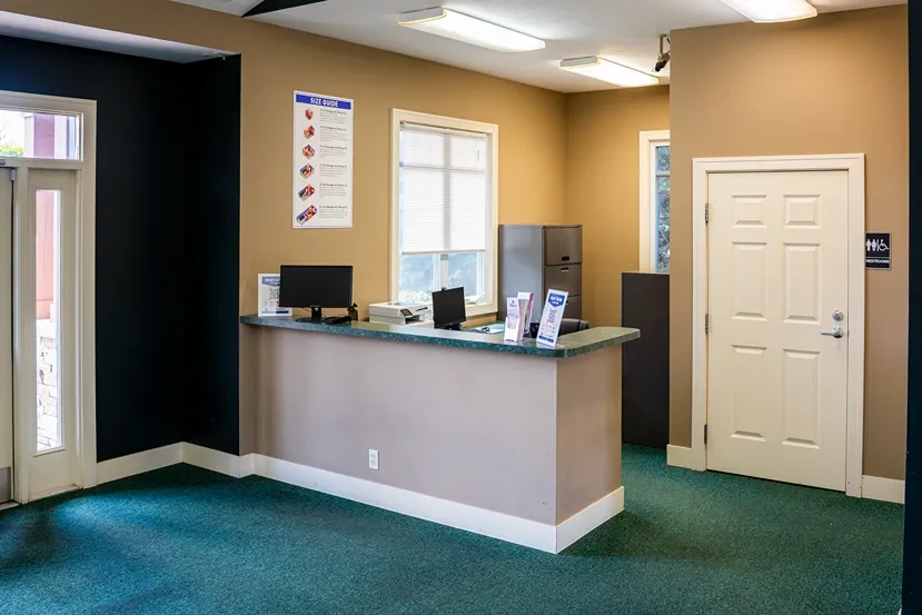 Interior image of Devon Self Storage office