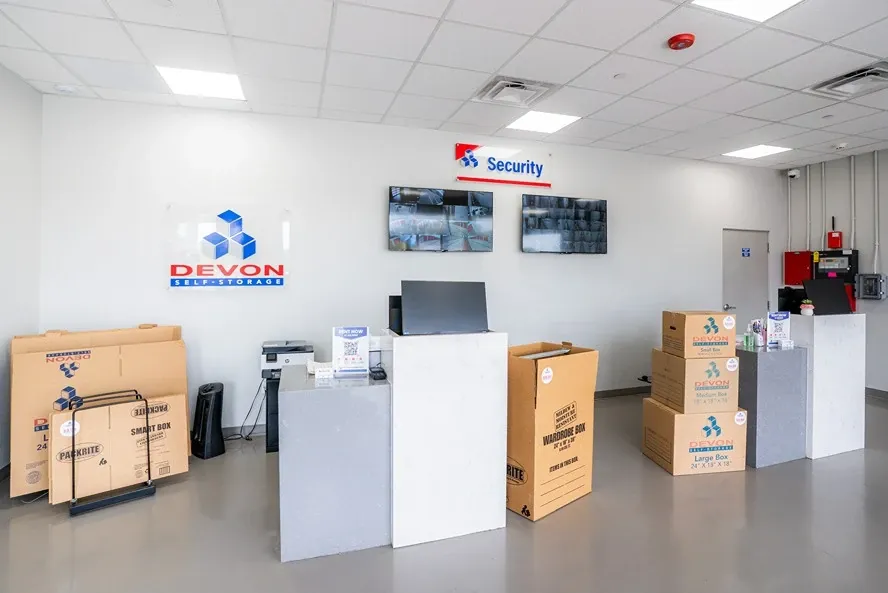 Interior Office image at Devon Self Storage