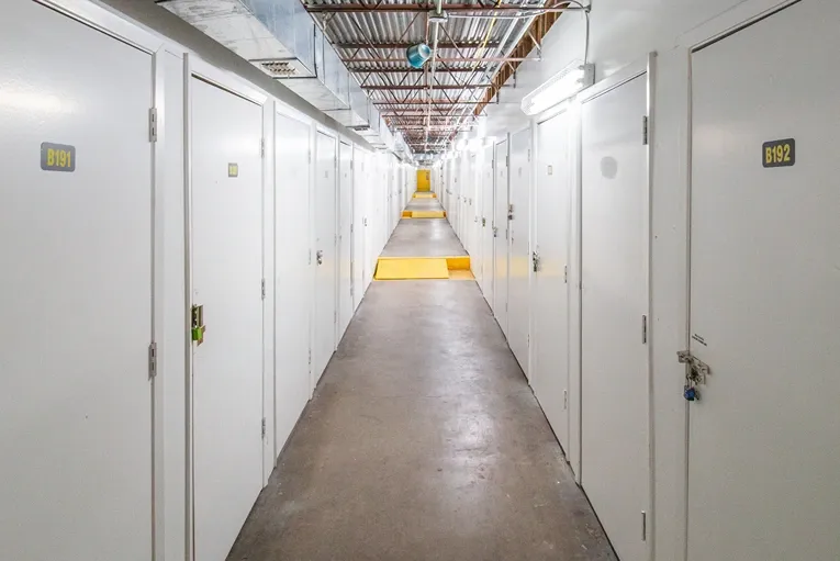 Interior image of Devon Self Storage hallway Richardson