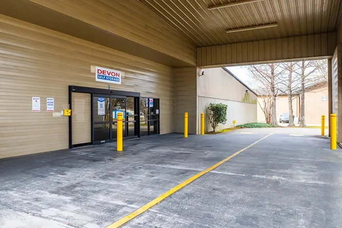 Exterior image of Devon Self Storage loading bay