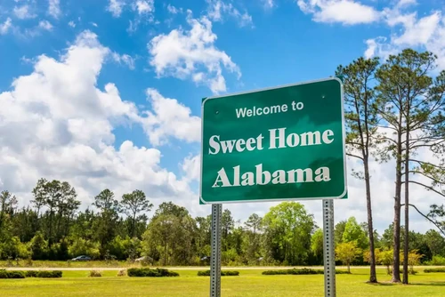 sweet home Alabama highway sign