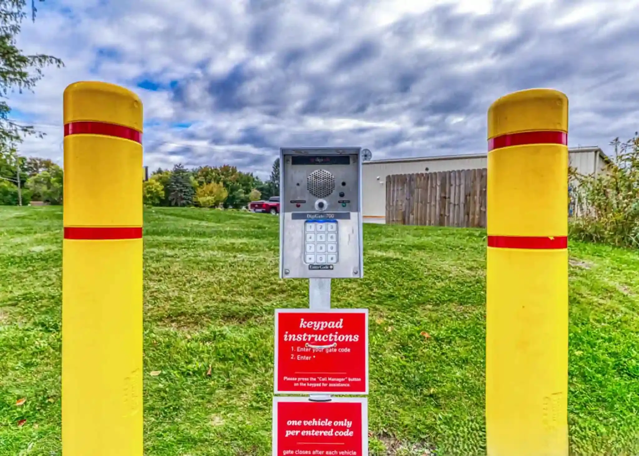 keypad to enter storage facility in Lansing, MI