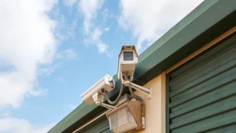security camera Self Storage in Greenville, TX, on Wesley Street