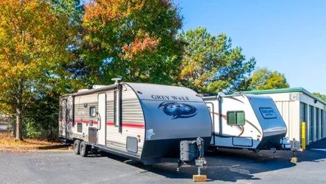 RV/Trailer parking storage Devon Self Storage - Athens GA