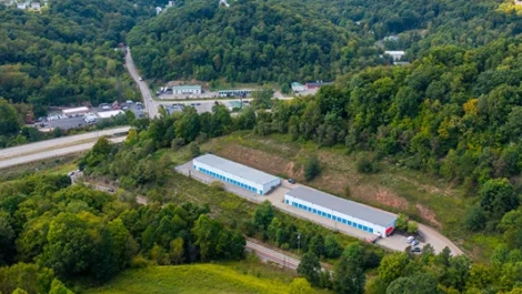 Self Storage in Pittsburgh, PA, aerial view