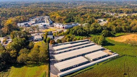 Aerial view of Devon Self Storage - Athens GA