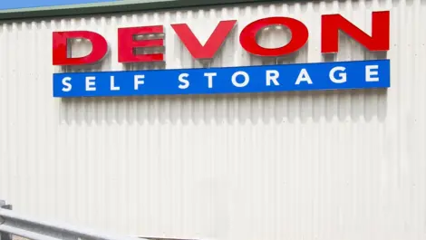 Devon Self Storage Sign at Self Storage in Camp Horne, PA