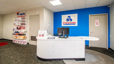 Interior Image of Devon Self Storage Office in Lynwood, IL
