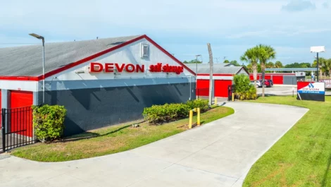 Store front Okeechobee Storage Unit at Devon Self Storage