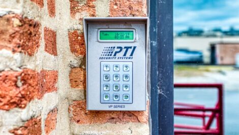 Keypad leading into Devon Self Storage in Chicago, Illinois