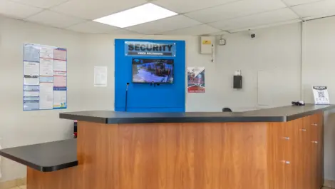 Office area with security wall in Autumn Ridge, Memphis, TN Devon Self Storage.