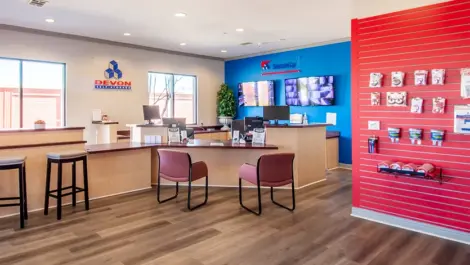 Office area at Devon Self Storage - Fort Worth on Blue Mound