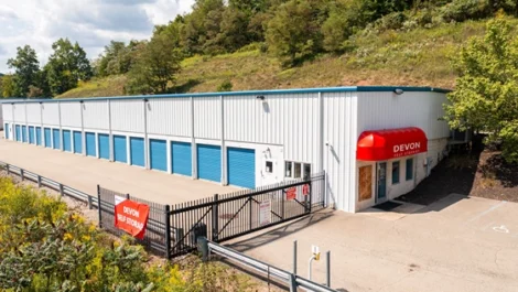 Self Storage in Pittsburgh, PA, gated view