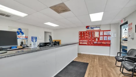 Front desk with packing supplies self storage units in Las Vegas, NV