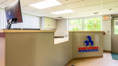 Self Storage in Tewksbury, MA, office area