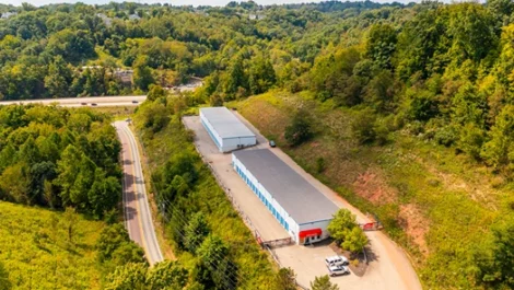 Self Storage in Pittsburgh, PA, aerial view