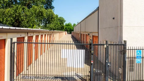 Secure, gated self storage facility in Orangevale, CA, at Devon Self Storage-Hazel