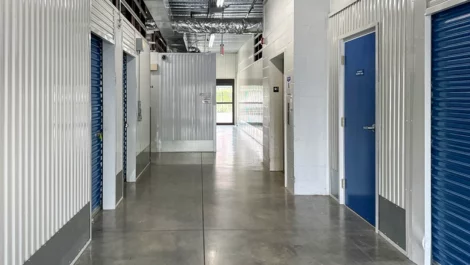 Devon Self Storage - Harrisburg clean hallway of storage units