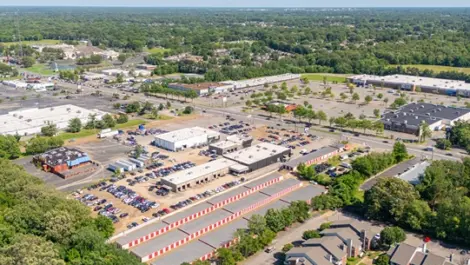 Devon Self Storage Units in Autumn Ridge, Memphis, TN, Drone View