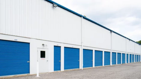 Self Storage in Pittsburgh, PA, line of storage units