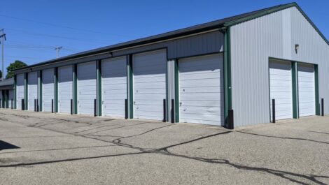 Exterior units at Devon Self Storage in Wyoming, Michigan