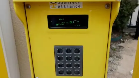 Security keypad at Devon Self Storage in Loy Lake.