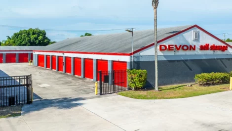 Store front Okeechobee Storage Unit at Devon Self Storage