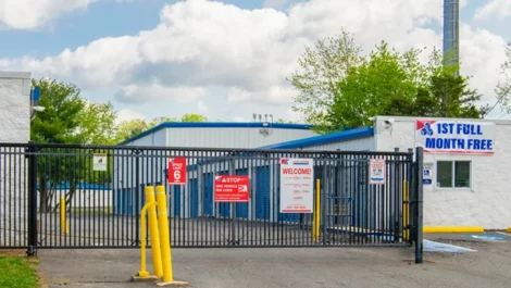 gated entry to Self Storage in Sterling, VA, on Cascades Parkway