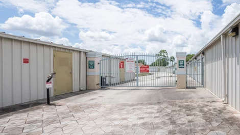 Devon Self Storage secure gate entrance