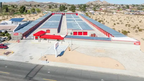 Gated storage facility in West Apple Valley, CA, at Devon Self Storage - West Apple Valley