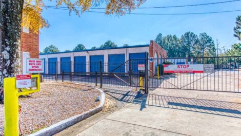 Gated entry into Devon Self Storage in Memphis, Tennessee