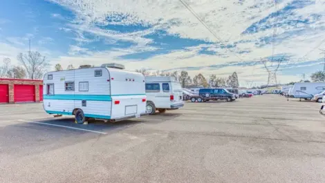 RV parking at Devon Self Storage in Cordova, Tennessee