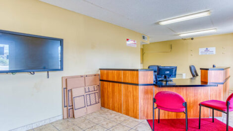 Front office desk at Devon Self Storage