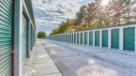 Large driveways through Devon Self Storage in Holland, Michigan