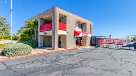 Entry into Devon Self Storage in Palm Springs, California