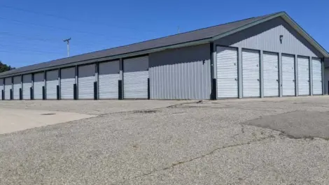 Exterior units at Devon Self Storage in Wyoming, Michigan