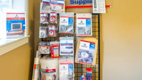 Interior view of Devon Self storage merchandise in North Holland, MI