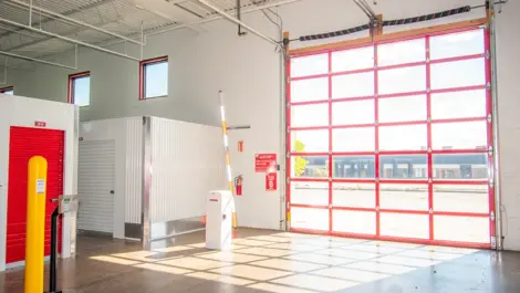 Interior image of Devon Self Storage drive through exit door