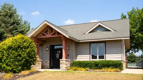 Front of Devon Self Storage in Holland, Michigan