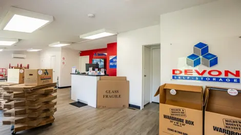 Interior view of Devon Self Storage office, in Ocean City, MD, on Ocean Gateway