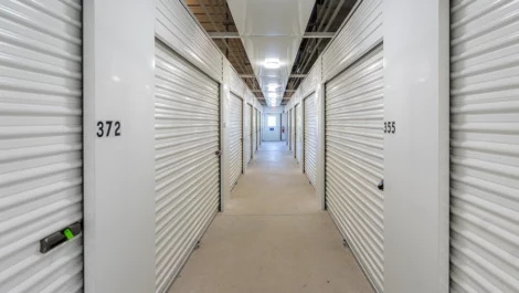 Self Storage in Falmouth, ME, hallway of storage units