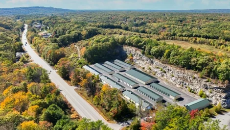 Self Storage in Falmouth, ME, aerial view