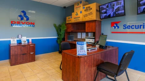 Self Storage in Falmouth, ME, office seating area