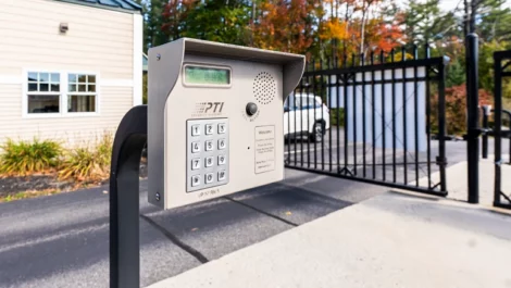Self Storage in Falmouth, ME, key pad for secure entry