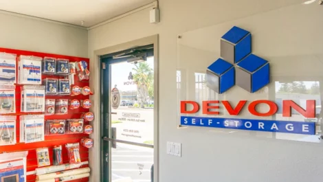 wall of storage supplies Arden Arcade Storage Units in Sacramento, CA