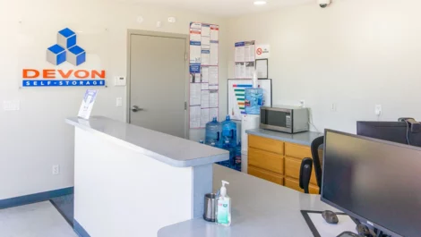 Arden Arcade Storage Units in Sacramento, CA office area