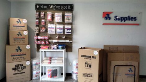 Packing supplies at Devon Self Storage in Edmond.