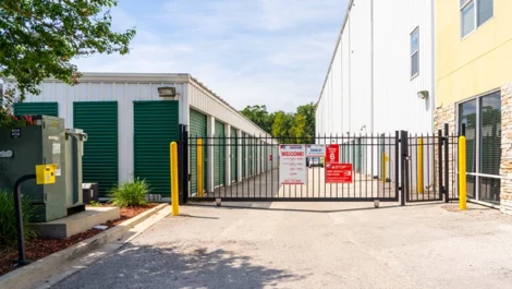 Secure, gated access to storage units in Highlands, Jacksonville, FL