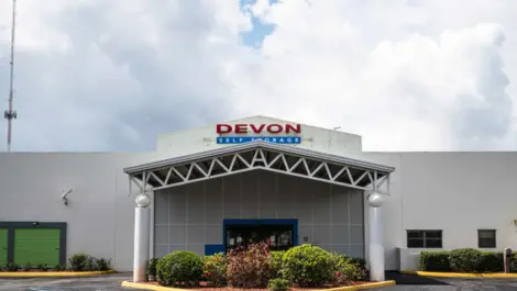 Exterior of Devon Self Storage in Port St. Lucie.