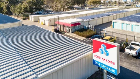 Sign of Devon Self Storage - Gainesville, FL